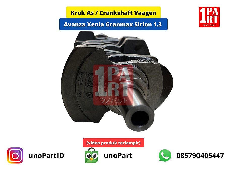 Kruk As / Crankshaft Vaagen Avanza Xenia Sirion Granmax 1.3 100% BARU - foto 3