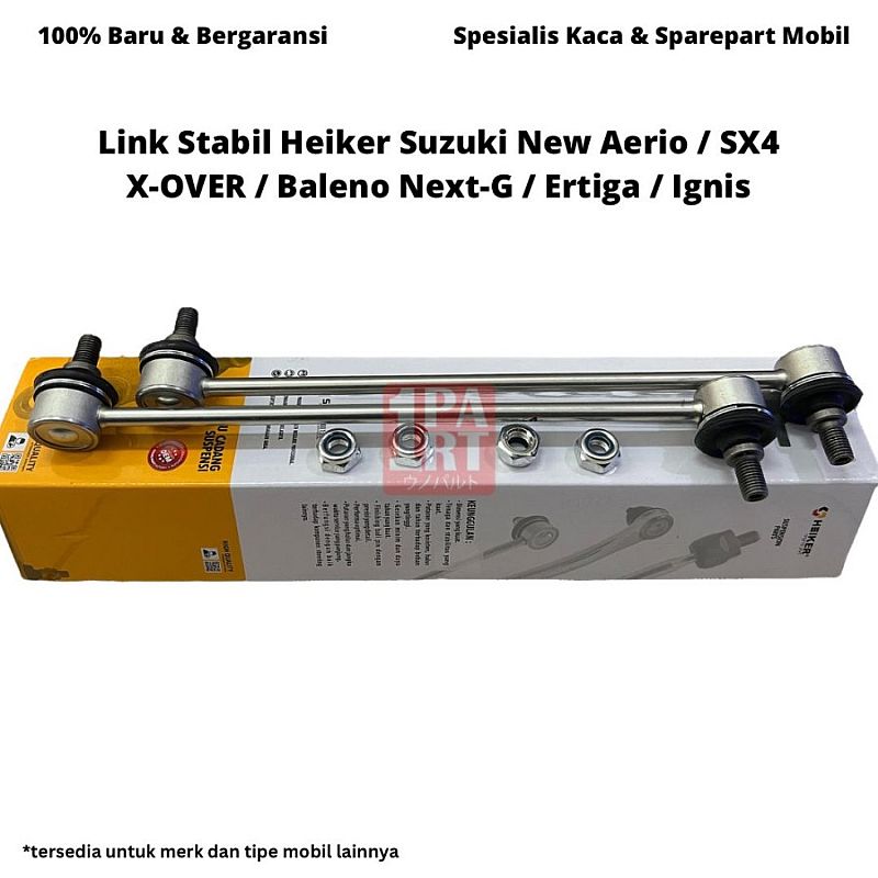 Link Joint Stabil Depan Heiker Suzuki New Aerio / Baleno Next G SX4 SX-4 XOVER X-Over Xroad X-Road / Ertiga Gen 1 2012-2018 / New Swift SNI KAN OEM 42420-59J00 4242059J00 - foto 2