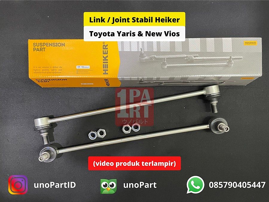 Link Joint Stabil Depan Toyota Yaris Bapao Gen1 / New Vios Gen 2 07-13 48820-0D020 HEIKER - foto 3