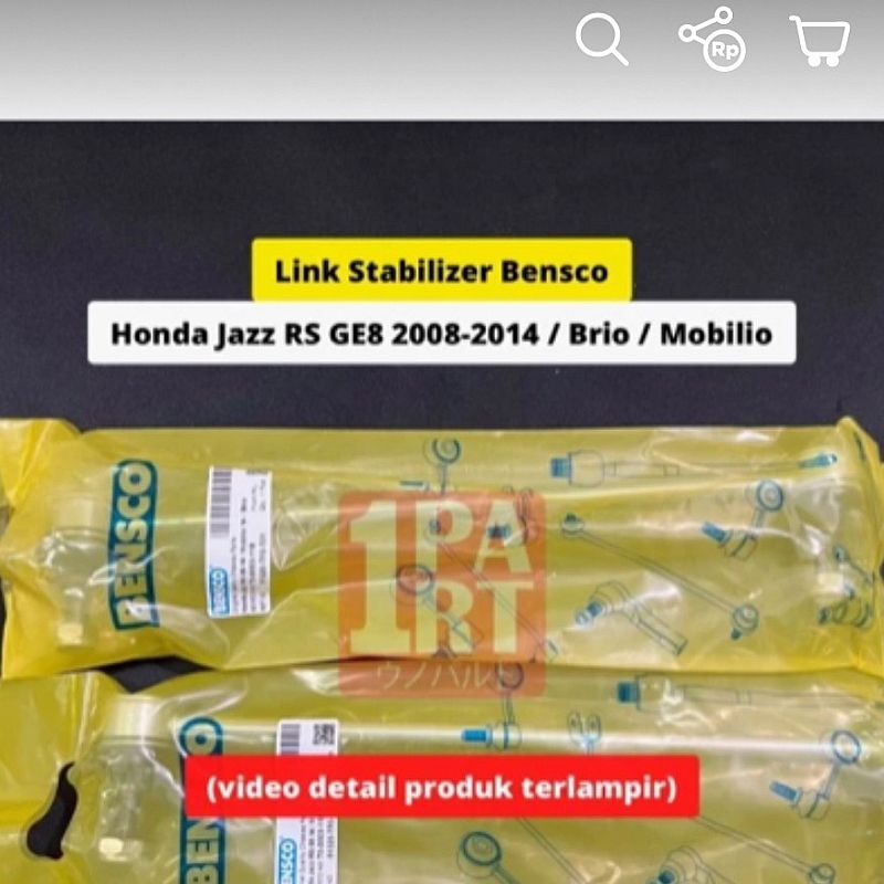 Link Stabil / Joint Stabil Bensco Honda Jazz RS GE8 / BRV / Brio / Mobilio - foto 2