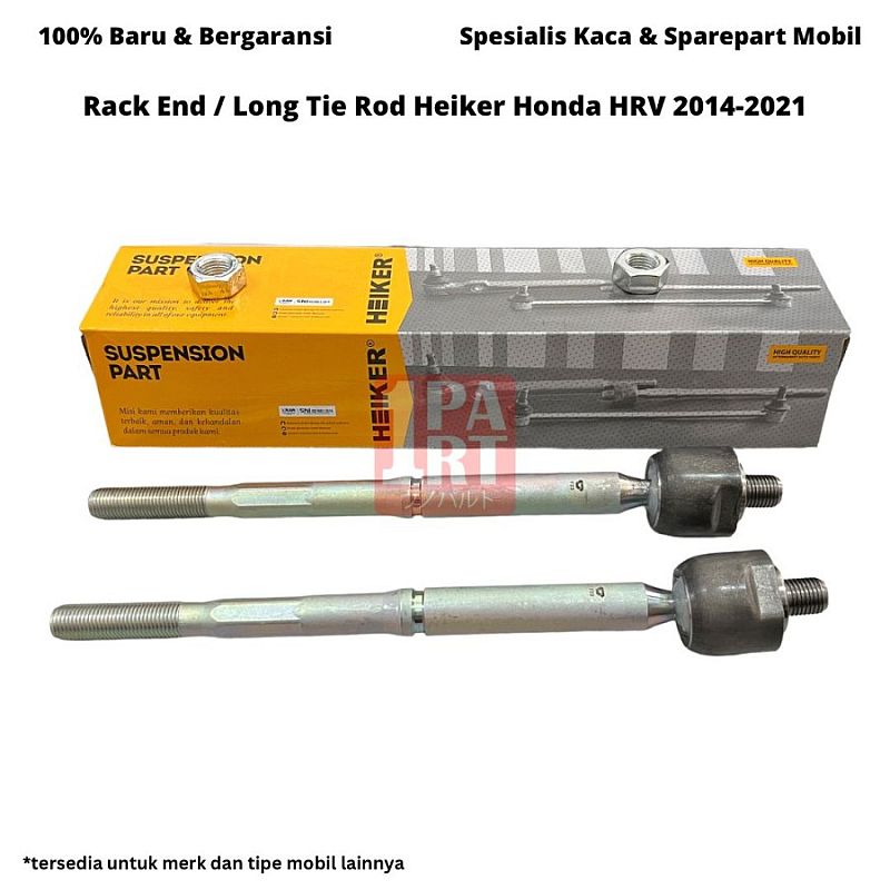 Long Tie Rod / Rack End Heiker Honda HRV 1.5 1.8 2014-2021 / New HR-V BRV BR-V 2022-Ke Atas / WRV 2023-Ke Atas SNI KAN OEM 53010-T7S-T02 unoPart ID - foto 4
