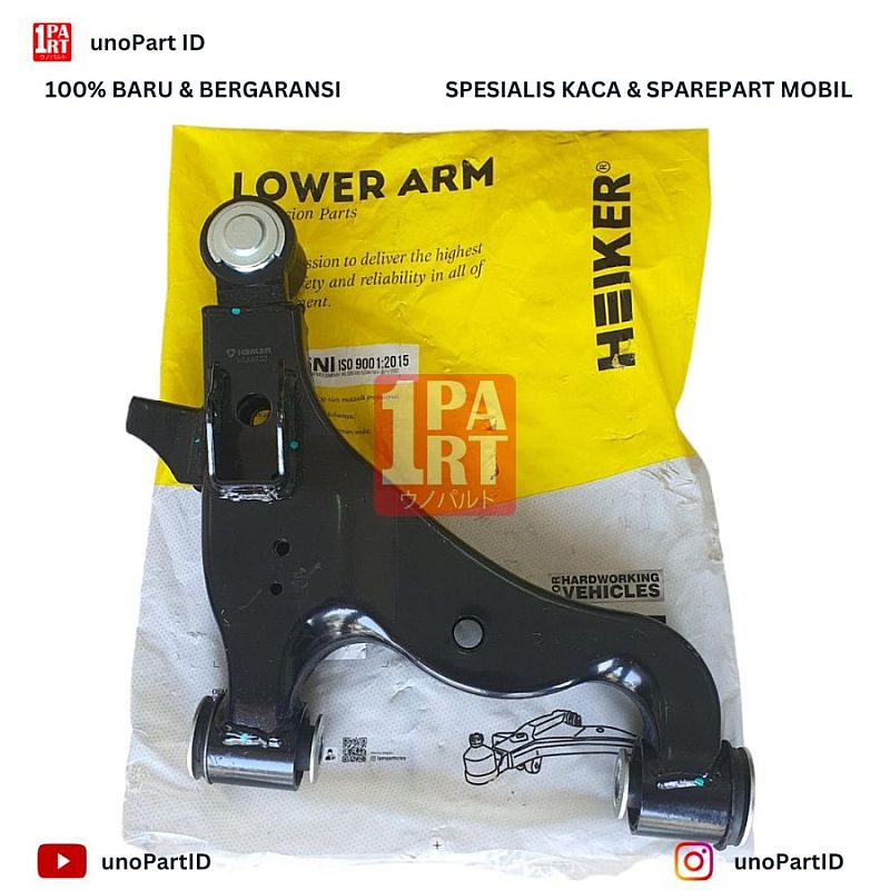 Lower Arm + Ball Joint + Bushing Heiker Toyota Kijang Innova / Innova Reborn 04-22 / Hilux Single Cabin 04-15 Kiri - foto 4