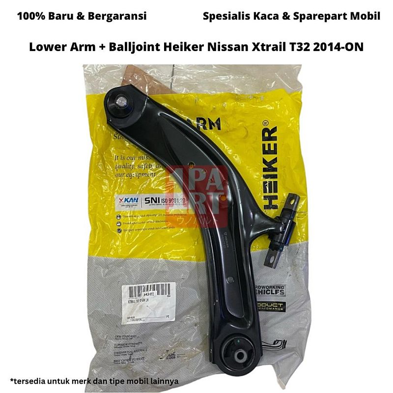 Lower Arm + Ball Joint Bushing Arm Nissan Xtrail T32 2013- SNI KAN OEM 54501-4CL0B 54500-4CL0B - foto 4