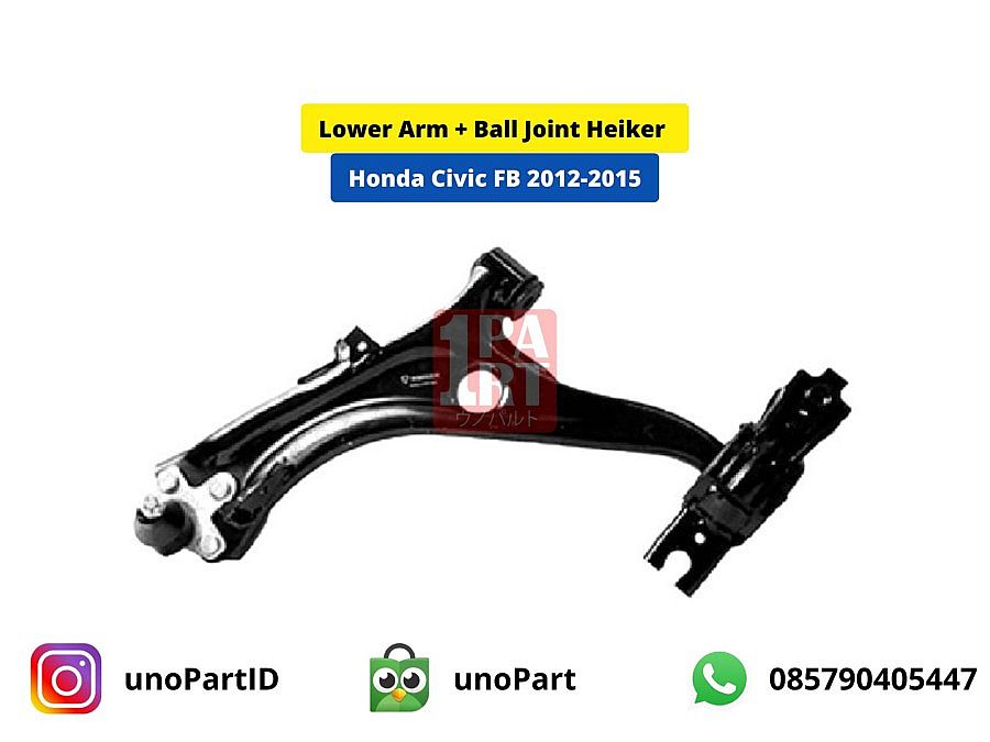 Lower Arm + Ball Joint Heiker Honda Civic FB 2012-2015 PALING DICARI - foto 5