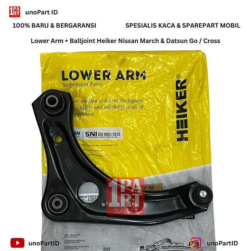 Lower Arm + Ball Joint Heiker Nissan March K13 / Datsun Go & Cross - foto 3
