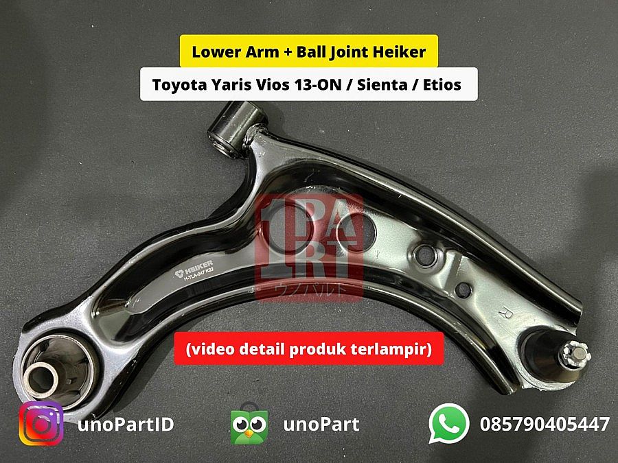 Lower Arm Assy Bushing Bush Ball Joint Sayap Bawah Kapak-Kapak Heiker Toyota Vios Gen3 & Yaris Lele Joker 2013-ON / Etios / Sienta SNI KAN OEM 48069-09230 48068-09230 4806909230 4806809230 by Unopart - foto 4