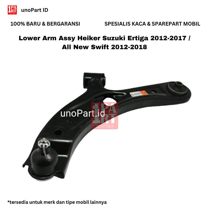 Lower Arm Sayap Kapak Bawah Ball Joint Bushing Kiri atau Kanan Heiker Suzuki New Swift / Ertiga Gen1 2012-2018 SNI KAN OEM 45202-M60M01 45201-M60M01 45202M60M01 45201M60M01 - foto 2