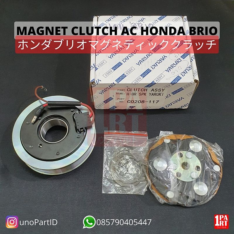 Magnet Clutch Kompresor Compressor Puley AC Yaruki Honda Brio by unoPart Solusi Sparepart Mobil - foto 5