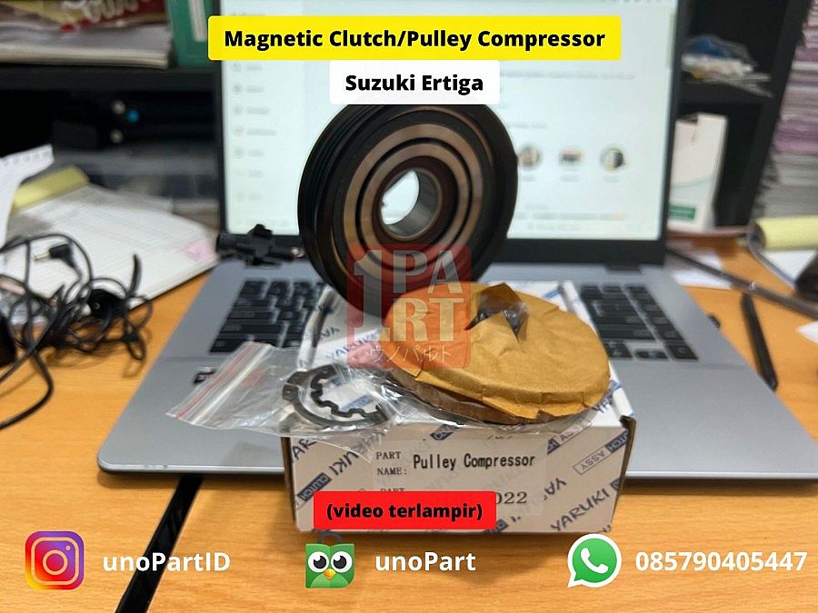 Magnet Clutch Pulley Compressor AC Yaruki Suzuki Ertiga 2011-2017 Single Blower - foto 4