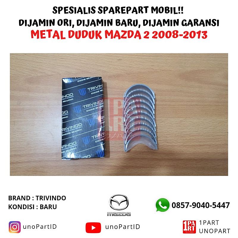 Metal Duduk / Conrod Bearing Nissan Livina 1.5 Evalia March Juke Ukuran STD / 25 / 50 - foto 2