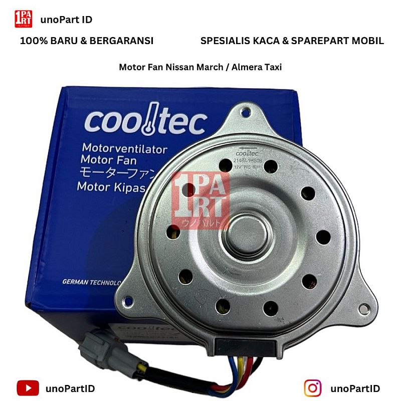 Motor Fan Cooltec Nissan March OEM 21487-1HS0B Kualitas Original - foto 9
