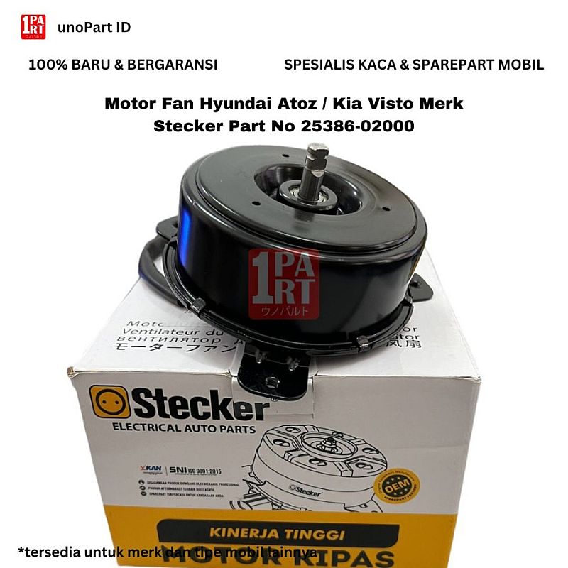 Motor Fan Hyundai Atoz / Kia Visto Merk Stecker Part No 25386-02000 - foto 4