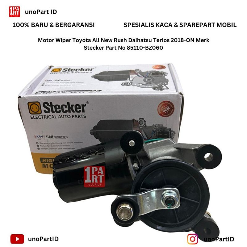 Motor Wiper Toyota All New Rush Daihatsu Terios 2018-ON Merk Stecker Part No 85110-BZ060 - foto 7