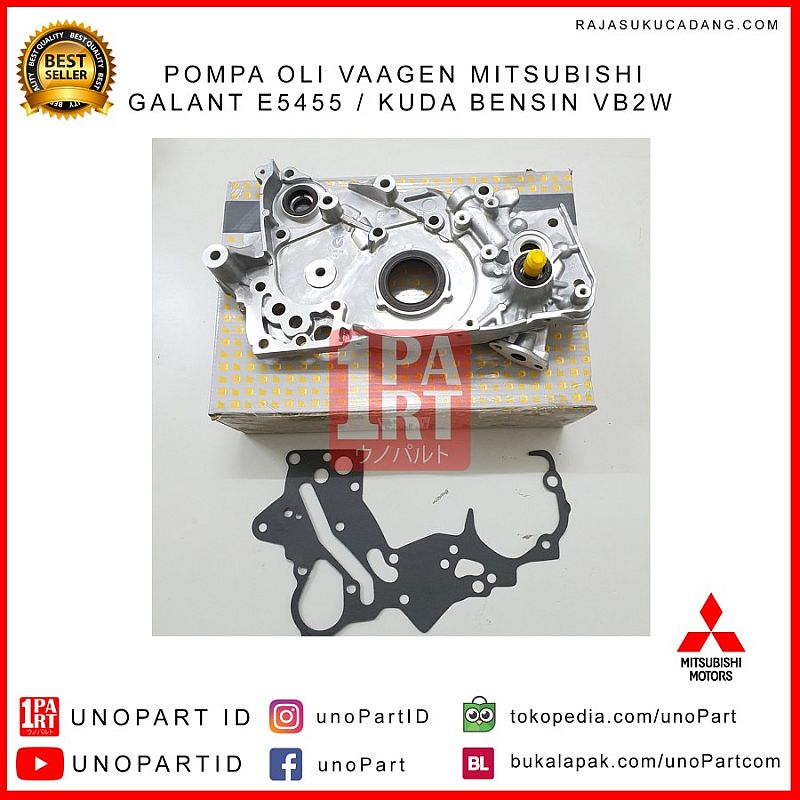 Oil Pump Mitsubishi Galant E5455 & Kuda VB2W Bensin OEM No MD193384 - foto 4