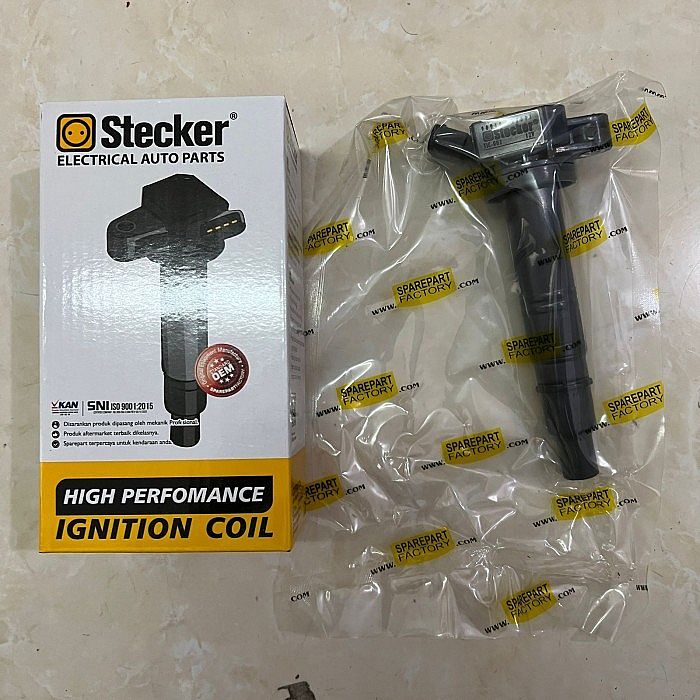Paket 4 Buah Ignition Coil Koil Stecker Toyota Innova Gen1 2.0 2.7 Bensin 04-15 / Innova Reborn 16-22 / Hilux Fortuner Bensin 2.7 04-15 / Landcruiser Land Cruiser J200 / Prado / Rav4 / Camry ACV40 XV4 - foto 2