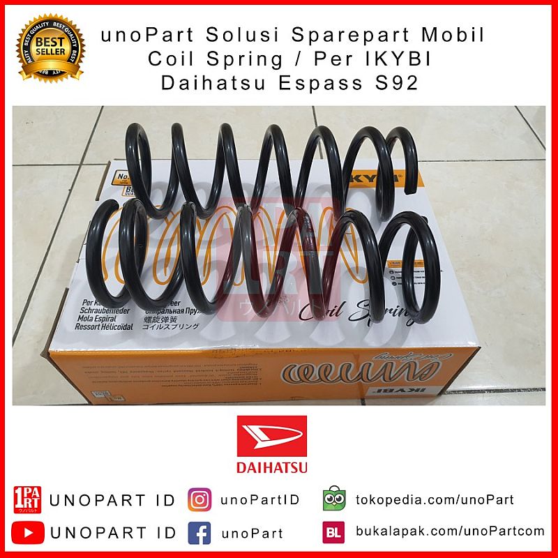 Per Coil Spring IKYBI Depan Daihatsu Espass S92 OEM 48131-87Z07 - foto 2
