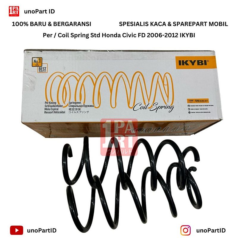 Per Coil Spring IKYBI Depan Honda Civic FD Batman 06-11 - foto 2