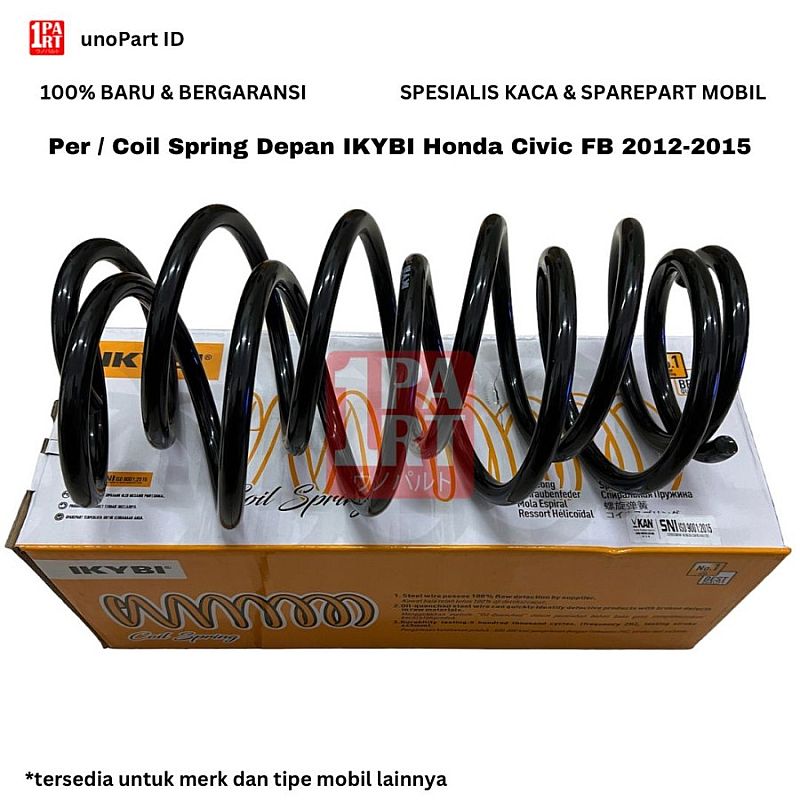 Per Keong Shock Coil Spring Depan Honda Civic 1.8 FB 12-16 SNI KAN - foto 2