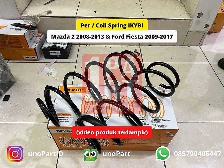 Per Shock Coil Spring IKYBI Depan Ford Fiesta & Mazda 2 2008-2013 - foto 4