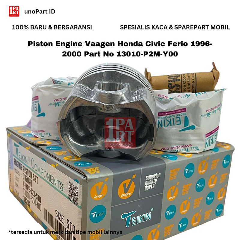 Piston Mesin Honda Civic Ferio 1996-2000 Vaagen Teikin 13010-P2M-Y00 - foto 2