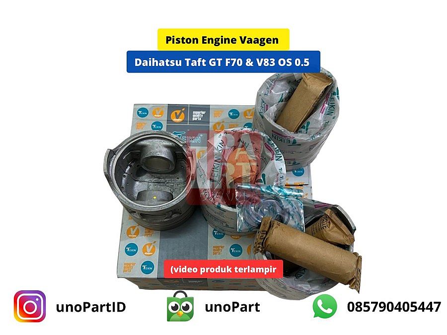 Piston Mesin Oversize 0.5 Daihatsu Taft GT F70, V83 Pin Besar Vaagen - foto 4
