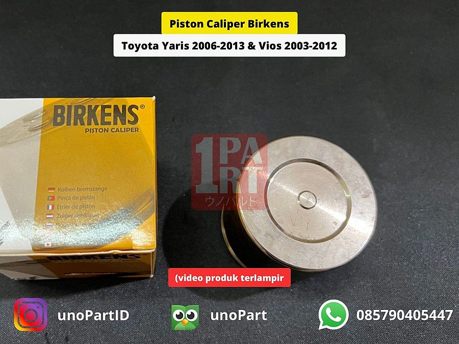 Piston Rem Caliper Toyota Yaris Bapao Bakpao Tipe S gen 1 Vios gen 2 2006-2013 FR Depan - foto 2