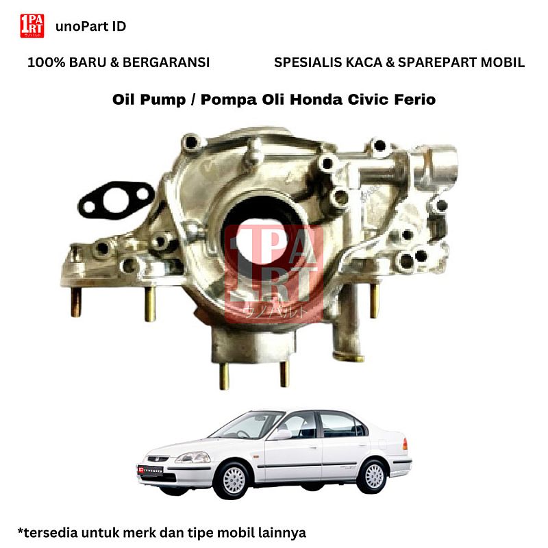 Pompa Oli / Oil Pump Vaagen Honda Civic Ferio Part No 15100-P2A-A01 - foto 3
