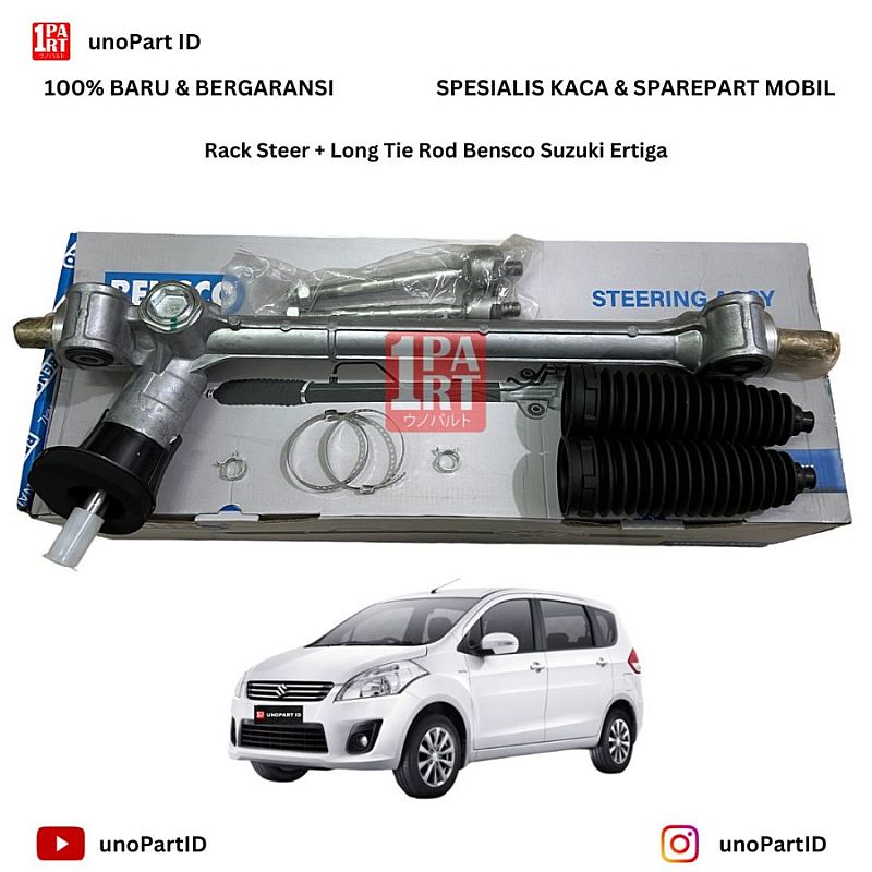 Racksteer + Long Tie Rod Suzuki Ertiga 2011-2017 Merk Bensco Rack Steer / Steering Gear / Gearbox Steering Part No 48500M74L03 EPS Tanpa Motor - foto 2