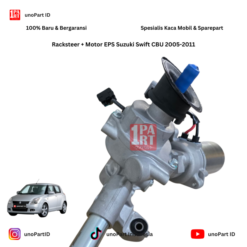 Racksteer + Motor EPS Suzuki Swift CBU 2005-2011 / Splash Merk Yokomitsu Bonus Long Tie Rod by unoPart ID - foto 3