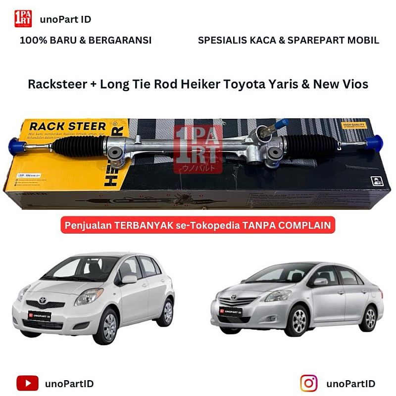 Racksteer + Rack End Long Tie Rod Heiker Toyota Yaris & New Vios - foto 4