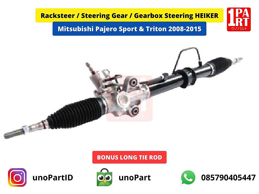 Racksteer Rack Steer Steering Gear Gearbox Rekstir Heiker Mitsubishi Pajero Sport / Triton 2008-2015 Bonus Long Tie Rod Rack End SNI KAN OEM - foto 2