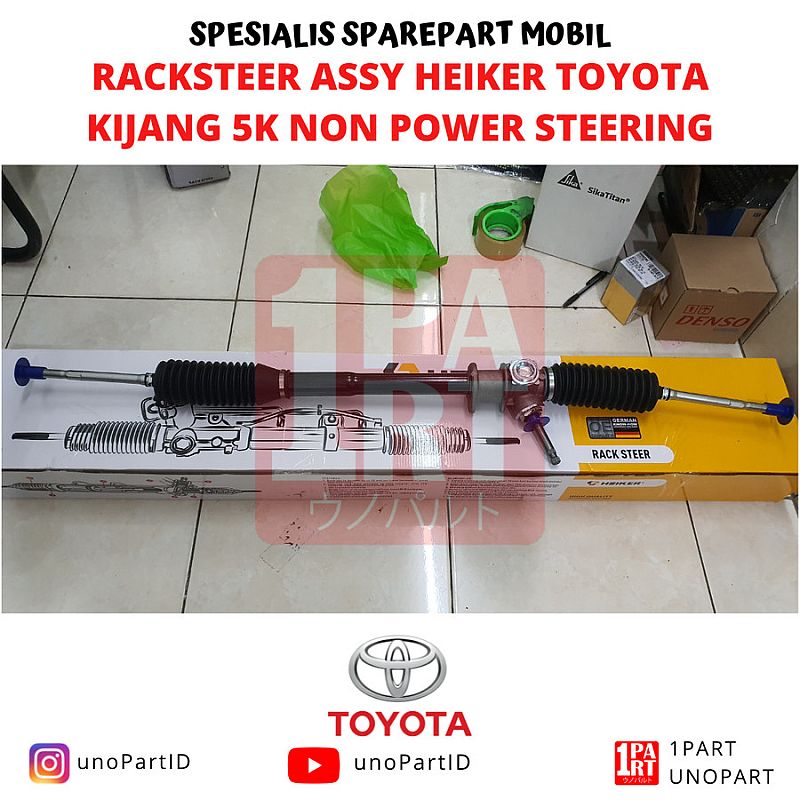 Racksteer Rack Steer Steering Gear Heiker Toyota Kijang Grand Super Kotak 5K Non Power Steering 45510-27050 - foto 3
