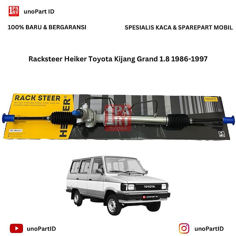 Racksteer Rack Steer Steering Gear Heiker Toyota Kijang Grand Super Kotak 5K Power Steering SNI KAN - foto 2