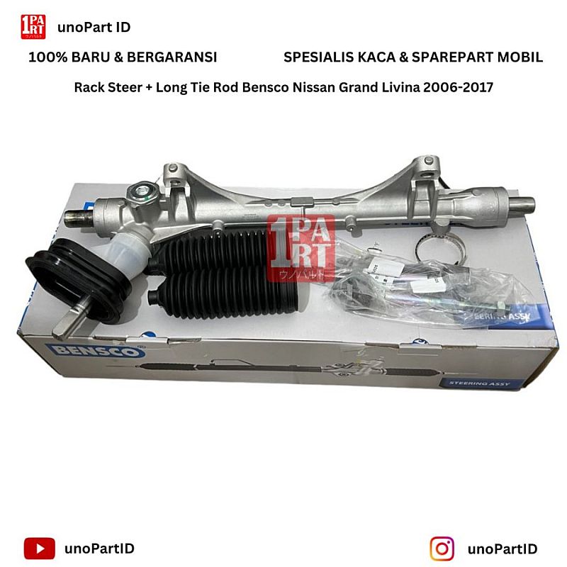 Racksteer Rack Steer Stir Gearbox Gear Steering Rekstir + Long Tie Rod EPS Bensco Nissan Livina Grand Livina XGear L10 L11 2006-2017 - foto 2