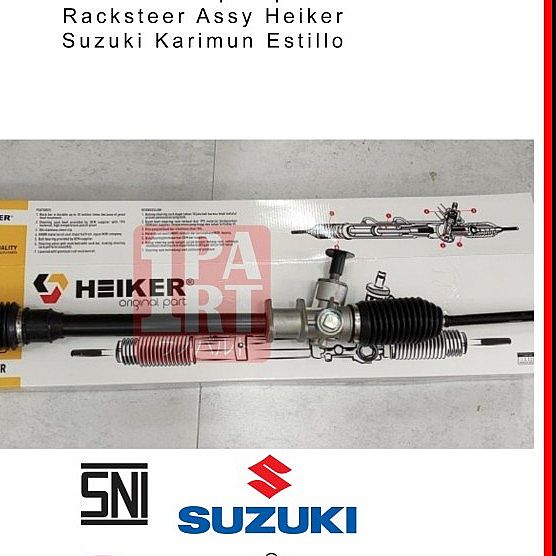 Racksteer Rack Steering RekStir Rek Stir Gearbox Gear Heiker Suzuki Karimun Estilo Estillo 2007-2013 Bonus Rack End Long Tie Rod SNI KAN OEM 48500M79F00 - foto 3