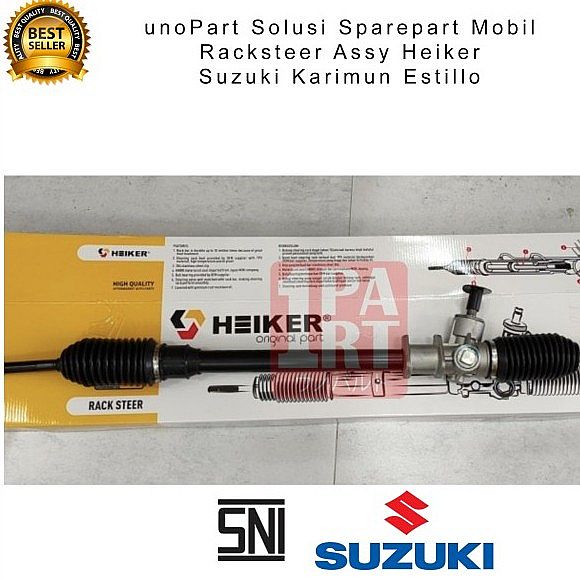 Racksteer Rack Steering RekStir Rek Stir Gearbox Gear Heiker Suzuki Karimun Estilo Estillo 2007-2013 Bonus Rack End Long Tie Rod SNI KAN OEM 48500M79F00 - foto 5