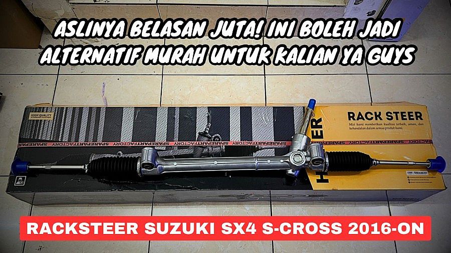 Racksteer Rekstir Rack Steering Gear Steer Gearbox Heiker Suzuki SX4 SX-4 SCross S-Cross 2016-ON + Long Tie Rod SNI KAN OEM 48500M55T10 - foto 2