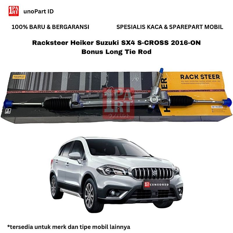 Racksteer Rekstir Rack Steering Gear Steer Gearbox Heiker Suzuki SX4 SX-4 SCross S-Cross 2016-ON + Long Tie Rod SNI KAN OEM 48500M55T10 - foto 3