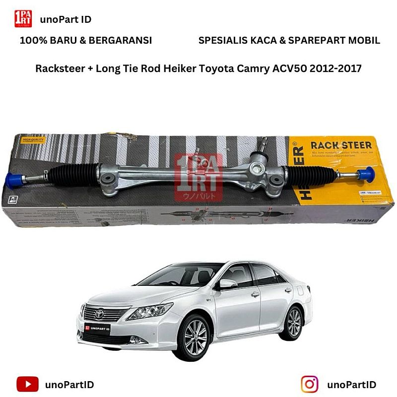 Racksteer RekStir Rack Stir Steering Gear Gearbox Assy Heiker Toyota Camry ACV50 XV50 2012-2017 Bonus Long Tie Rod SNI KAN OEM 45510-06051 4551006051 - foto 5
