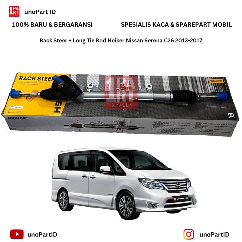 Racksteer Steering Gear Heiker Nissan Serena C26 unoPart - foto 8