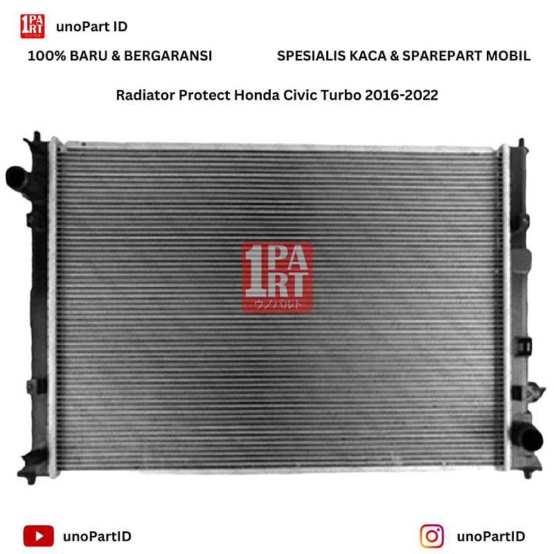 Radiator Assy Honda Civic Turbo 2017-2021 Protect No 19010-5AA-A01 - foto 3