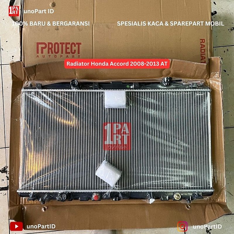 Radiator Assy Komplit Honda Accord CP2 2008-2013 AT Merk Protect OEM Part No 19010-R40-A51 19010R40A51 - foto 5