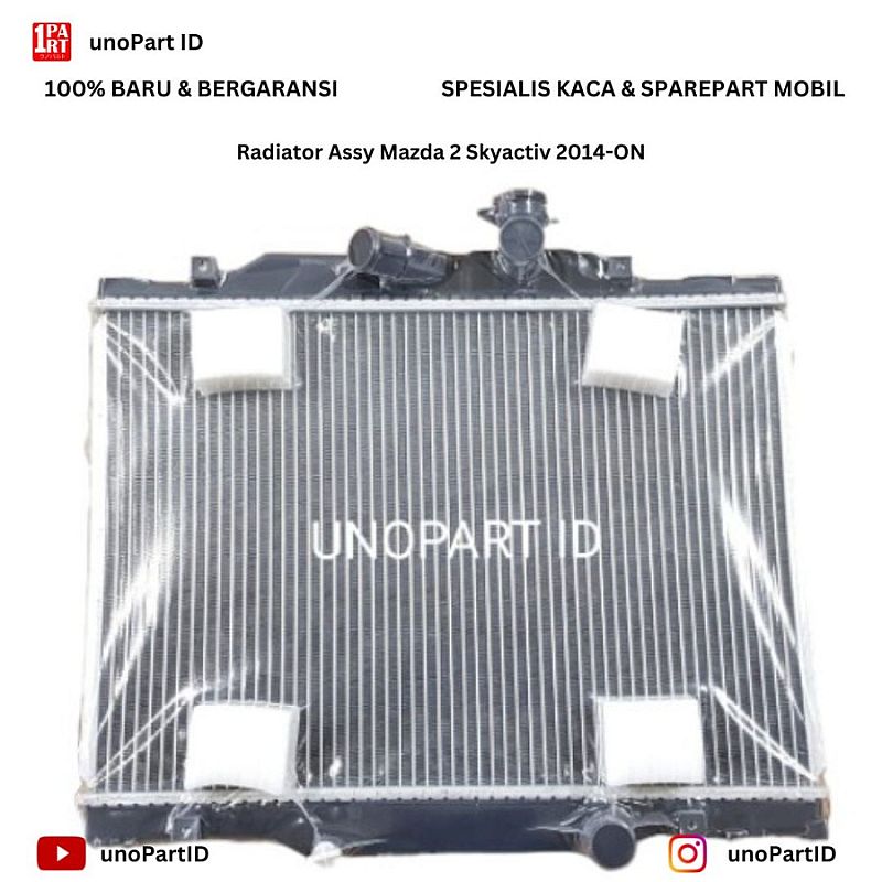 Radiator Assy Komplit Mazda 2 Skyactiv 2014-Ke Atas Trivindo Original Replacement IATF16949 OEM - foto 6