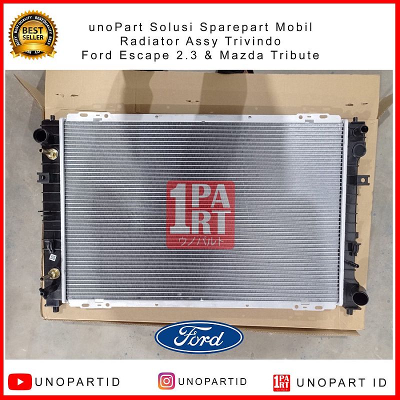 Radiator Assy Mazda Tribute & Ford Escape 2.3 AT Trivindo unoPart - foto 5