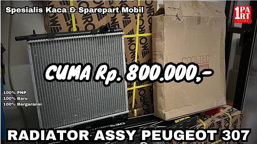 Radiator Assy Peugeot 307 2001-2008 by unoPart ID Baru dan Bergaransi - foto 2