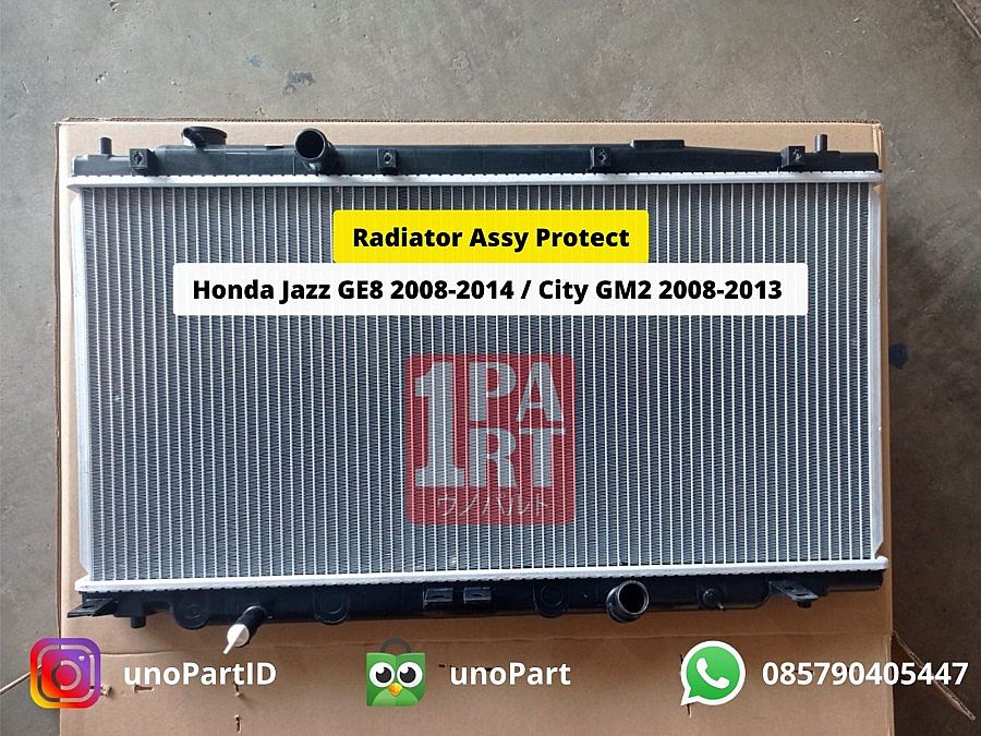 Radiator Assy Protect Honda Jazz RS GE8 2008-2014 / City GM2 2008-2013 MT Manual 19010-RB7-Z01 19010RB7Z01 - foto 2