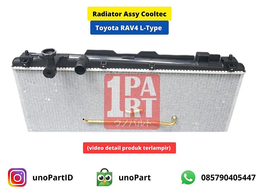 Radiator Assy RAV 4 ACA 03 - Selang Pembuangan Bentuk L 4X4 - foto 4