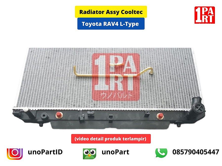 Radiator Assy RAV 4 ACA 03 - Selang Pembuangan Bentuk L 4X4 - foto 5