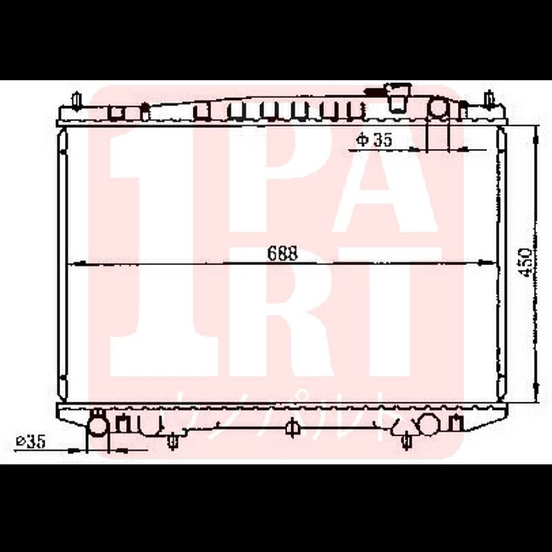 Radiator Cooltec Nissan Frontier 2004- MT OEM No 21410-2S400 100% BARU - foto 3
