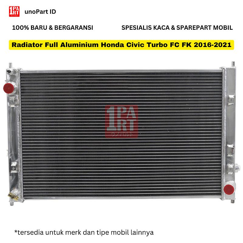 Radiator Full Aluminium Honda Civic 1.5 Turbo FC FK Sedan Hatchback - foto 4